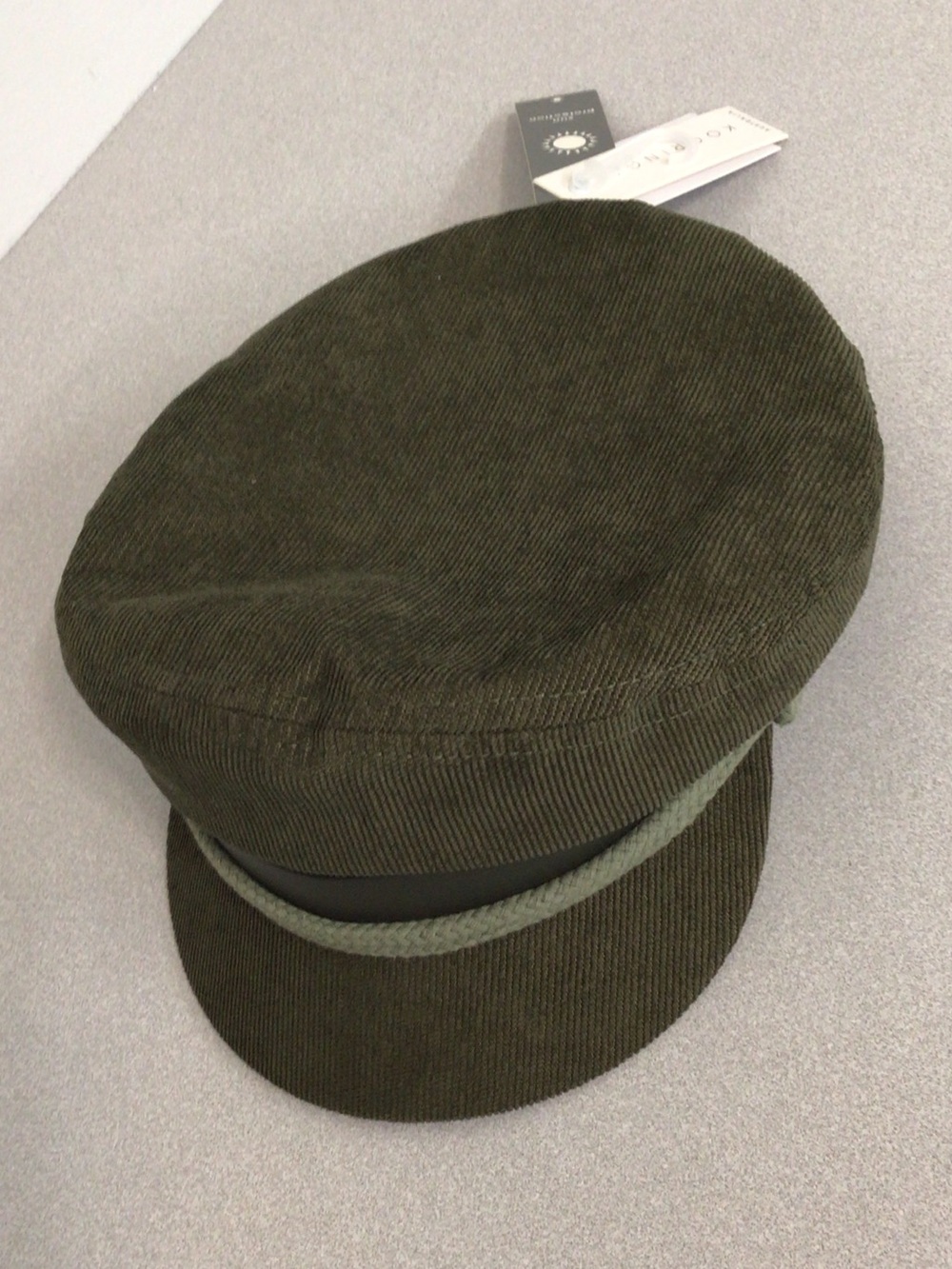 KOORINGAL OLIVE GREEN Corduroy Fisherman Cap - TAM OSHANTER  HAT CAP NEW